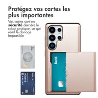imoshion Coque arrière avec porte-cartes Samsung Galaxy S25 Ultra - Rose Doré
