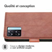 imoshion Étui de téléphone portefeuille Luxe Oppo A57(s) - Brun