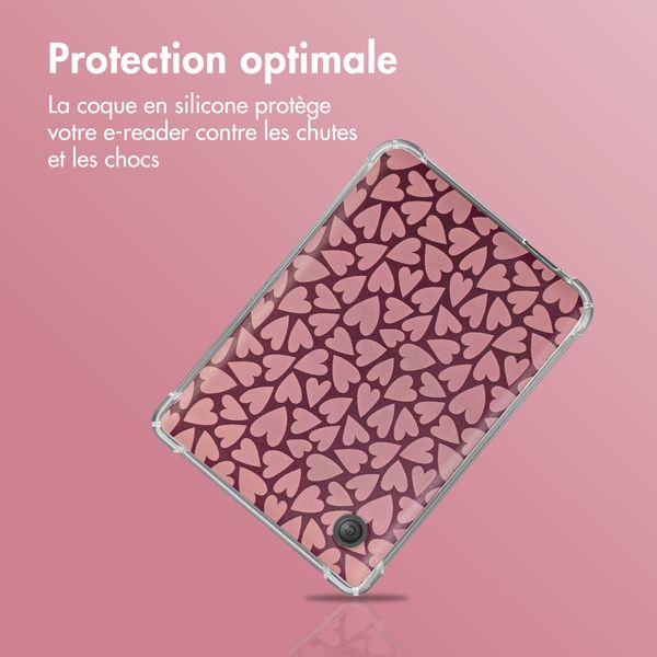 imoshion Coque Design Clear Kobo Clara Colour / Clara BW - Hearty Blush