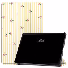 imoshion Coque tablette Design Trifold Samsung Galaxy Tab S9 11.0 pouces / S10 Lite / S10 FE / S9 FE 10.9 pouces - Garden Stripes