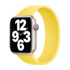 Apple Bracelet Boucle unique en Silicone Apple Watch | 44/45/46/49 mm - Taille 2 - Canary Yellow