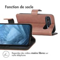 imoshion Étui de téléphone portefeuille Google Pixel 9 / 9 Pro - Brun