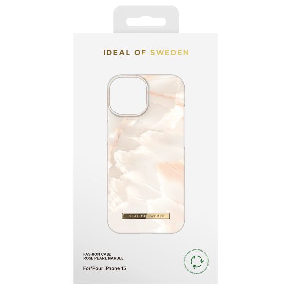 iDeal of Sweden Coque Fashion Apple iPhone 15 - Rose Pearl Marble