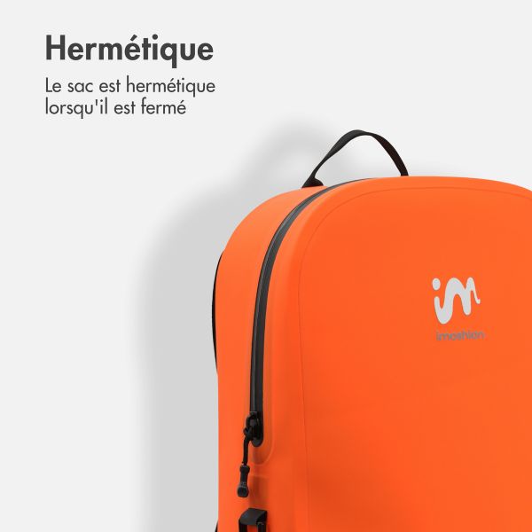 imoshion Sac à dos Hermétique et Étanche 20L - Grand - Orange abricot