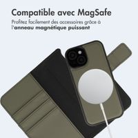 imoshion Étui portefeuille luxe 2-en-1 amovible Apple iPhone 15 - Vert