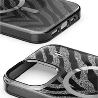 iDeal of Sweden Coque MagSafe transparente limitée Apple iPhone 13/14/15/16e - Zebra Mystique