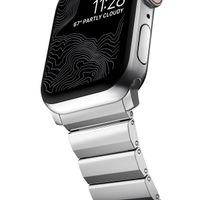 Nomad Bracelet à maillons magnétiques en acier Apple Watch Series 1 t/m 11 / SE / Ultra (44/45/46/49 mm) - Silver
