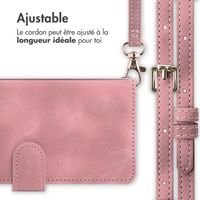 imoshion Etui de téléphone portefeuille avec cordon Samsung Galaxy A35 - Rose