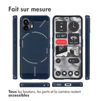 imoshion Coque Brushed Nothing Phone (2) - Bleu foncé