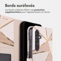 imoshion Étui de télephone portefeuille Design Samsung Galaxy A55 - Beige Graphic