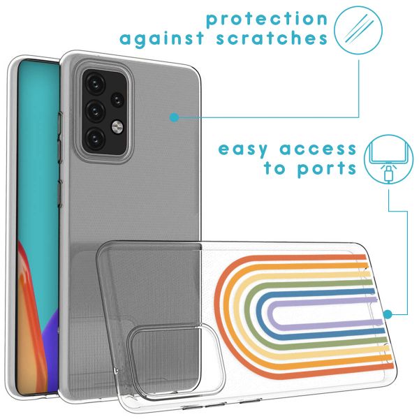 imoshion Coque Design Samsung Galaxy A52(s) (5G/4G) - Rainbow