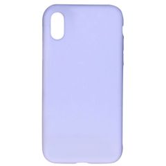 Accezz Coque Liquid Silicone Apple iPhone X / Xs - Violet