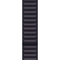 Apple Bracelet Leather Link Apple Watch Series 1 t/m 11 / SE / Ultra (44/45/46/49 mm) - Taille S/M - Ink