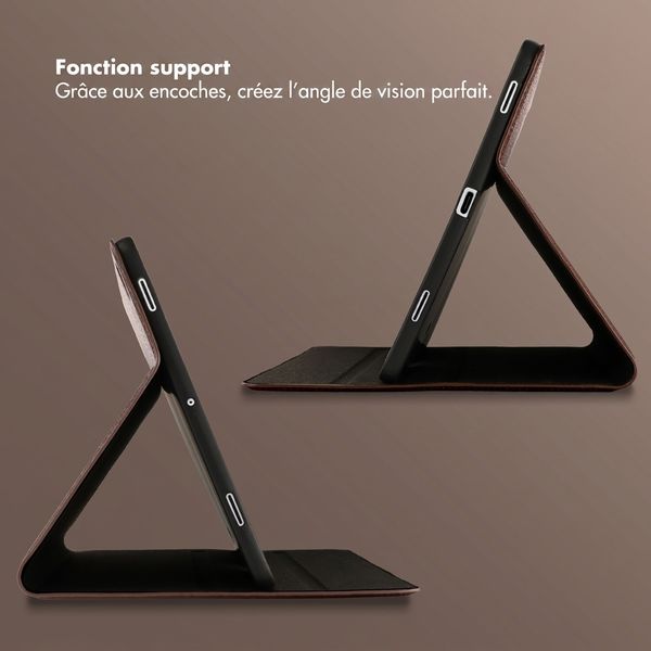 Selencia Coque tablette Riva Samsung Galaxy Tab S11 - Mocha Brown