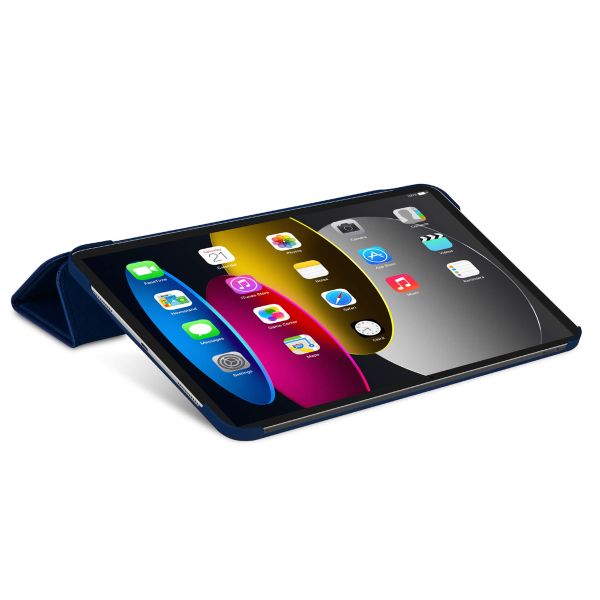 Decoded Textured Sillicon Slim Cover Apple iPad 11 (2025) 11 pouces A16 / iPad 10 (2022) 10.9 pouces - Navy Peony