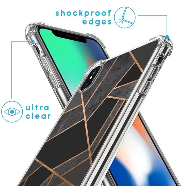 imoshion Coque Design avec cordon iPhone X / Xs - Black Graphic