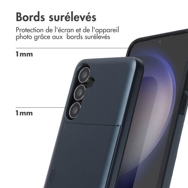 imoshion Coque arrière avec porte-cartes Samsung Galaxy S25 FE - Bleu foncé