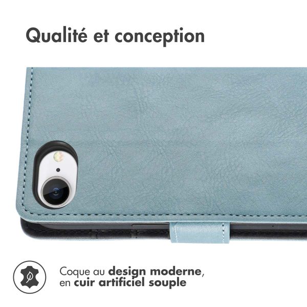 imoshion Étui de télephone portefeuille Apple iPhone 16e - Bleu clair