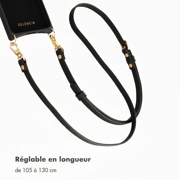 Selencia Cordon de téléphone crossbody - Noir