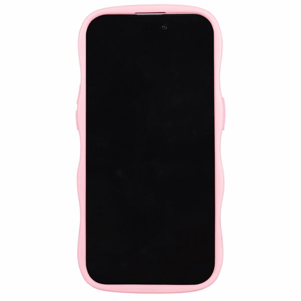 Holdit Coque Wavy Apple iPhone 14 Pro - Transparent / Pink