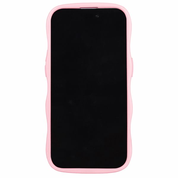 Holdit Coque Wavy iPhone 14 Pro - Pink / Transparent