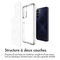 imoshion Coque arrière transparente Pailletée Samsung Galaxy A15 (5G/4G) - Argent
