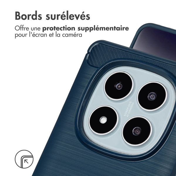 imoshion Coque Brushed Xiaomi Redmi Note 14 Pro (4G) - Bleu foncé