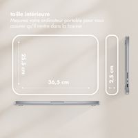 Selencia Pochette ordinateur Teddy 15-16 pouces - Black