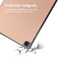 imoshion Coque tablette Trifold Samsung Galaxy Tab A9 Plus - Rose Doré
