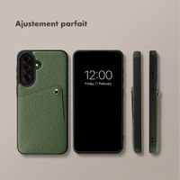 Selencia Coque Riva avec porte-cartes Samsung Galaxy A37 (5G) - Sage Green