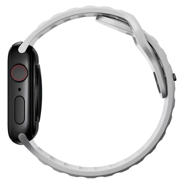 Nomad Bracelet Sport FKM Apple Watch Series 1 t/m 9 / SE (38/40/41 mm) | Series 10 / 11 (42 mm) - Lunar Gray