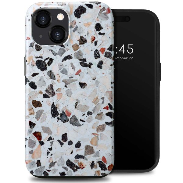 Selencia Coque arrière Vivid Tough iPhone 15  - Chic Terazzo