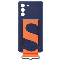 Samsung ﻿Original Coque en silicone à sangle Galaxy S21 FE - Navy