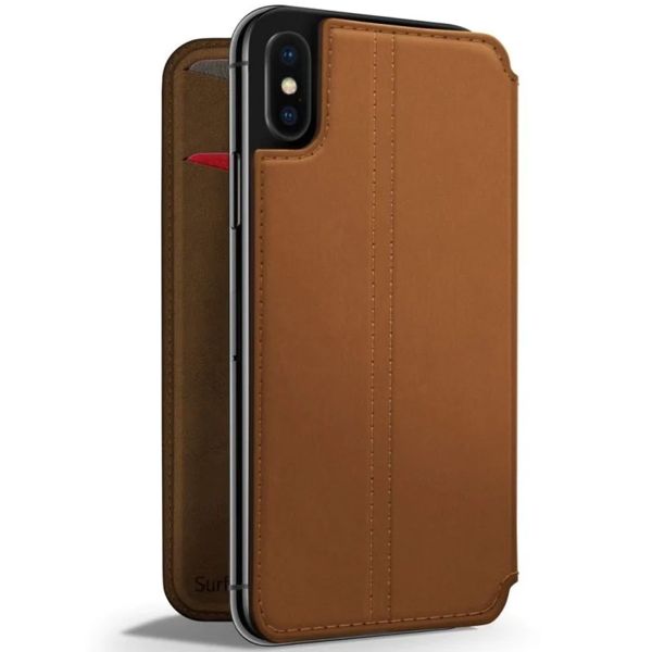 Twelve South Étui de téléphone portefeuille SurfacePad iPhone X - Brun