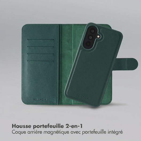 Selencia Étui portefeuille amovible Olyn avec MagSafe Samsung Galaxy A37 (5G) - Vert
