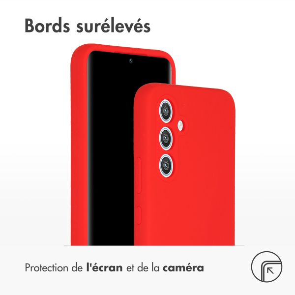 Accezz Coque Liquid Silicone Samsung Galaxy A54 (5G) - Rouge