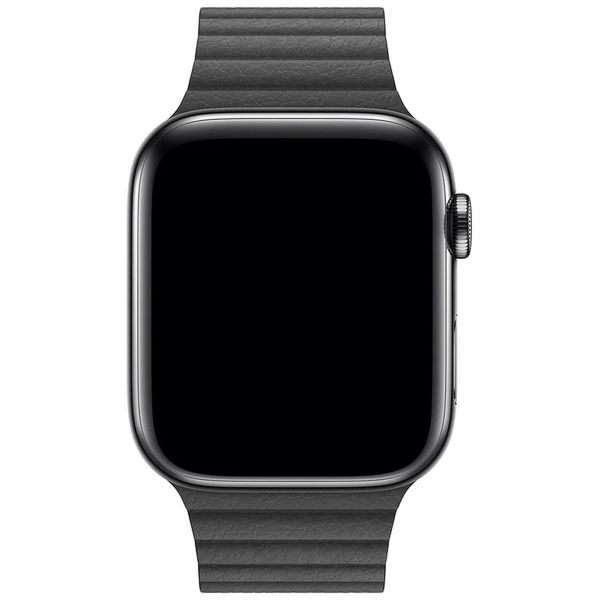 Apple ﻿Leather Loop L Apple Watch Series 1 á 10 / SE / Ultra (2) (44/45/46/49 mm) - Noir