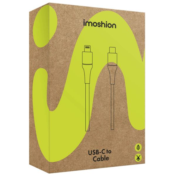 imoshion ﻿Câble Lightning vers USB-C - Non MFi - Textile tressé - 1 mètre - Vert
