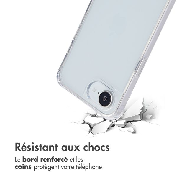 imoshion Coque avec dragonne + bracelet Apple iPhone 16e - Perles Cœurs