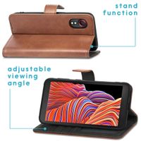 imoshion Étui de télephone portefeuille Samsung Galaxy Xcover 5 - Marron