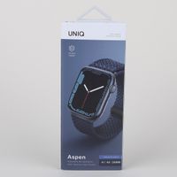 Uniq Bracelet tressé Aspen Apple Watch Series 1 t/m 9 / SE (38/40/41 mm) | Series 10 / 11 (42 mm) - Oxford Blue
