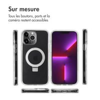 Accezz Coque Ring Stand avec MagSafe Apple iPhone 13 Pro Max - Transparent