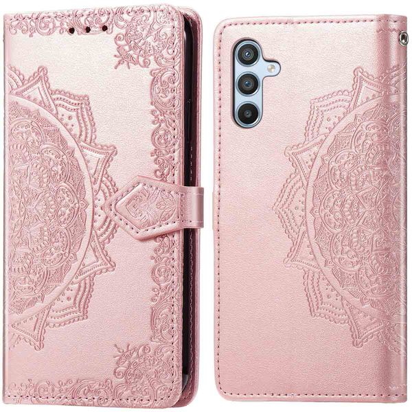 imoshion Etui de téléphone portefeuille Mandala Samsung Galaxy A56 - Rose Dorée