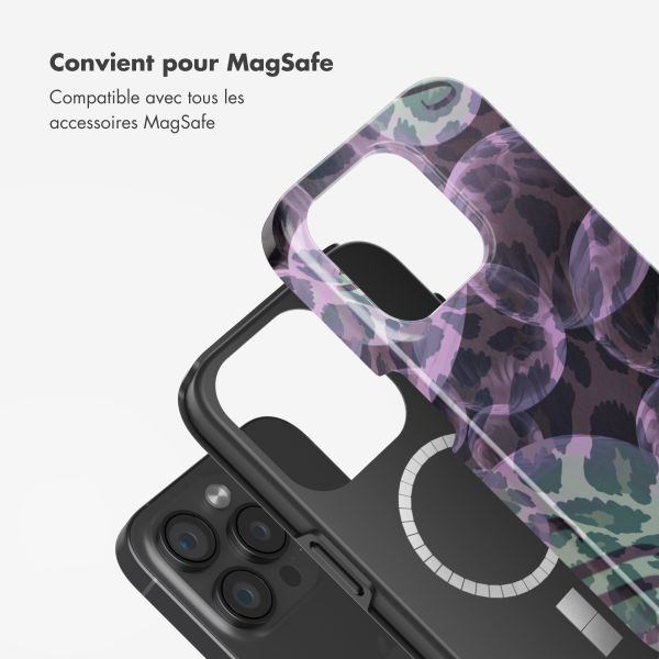 Selencia Coque arrière Vivid avec MagSafe Apple iPhone 15 Pro - Leo Bubble Green