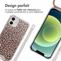 imoshion Coque Design avec cordon Apple iPhone 12 (Pro) - Leopard Mood