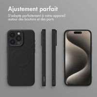 imoshion Coque Couleur avec MagSafe Apple iPhone 15 Pro Max - Noir