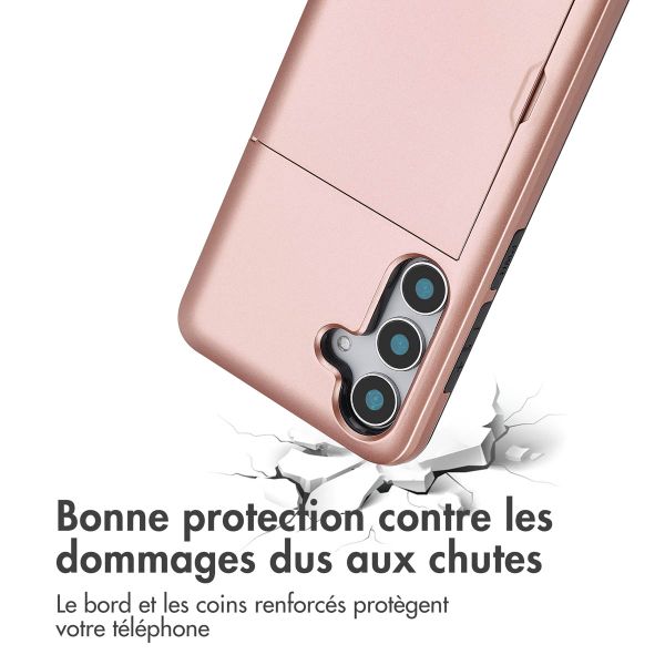 imoshion Coque arrière avec porte-cartes Samsung Galaxy S25 - Rose Doré