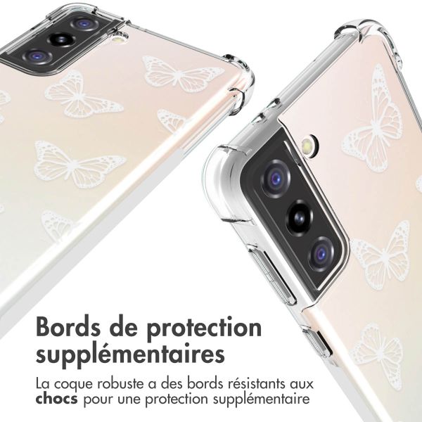 imoshion Coque Design avec cordon Samsung Galaxy S21 - Butterfly