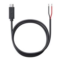 SP Connect 12V DC Câble SPC+ | Câble d’alimentation USB-C vers extrémité ouverte - 24 watts - Noir