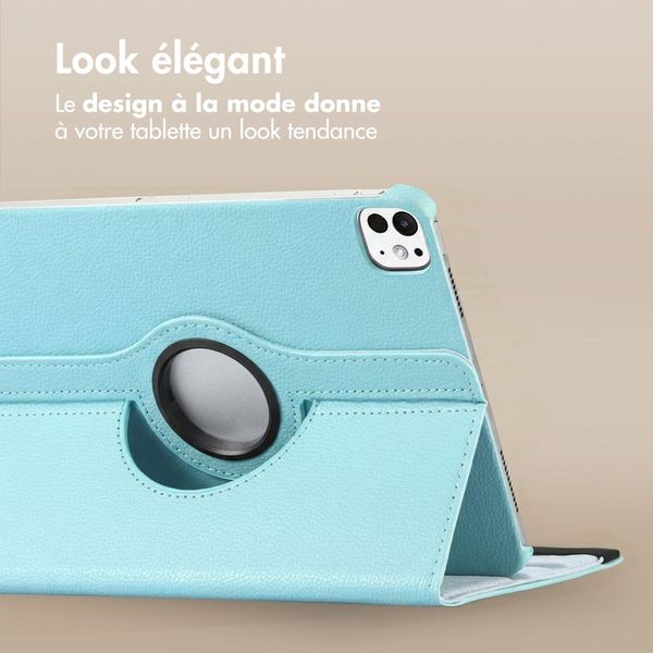imoshion Coque tablette rotatif à 360° Apple iPad Air 11 pouces (2026) M4 / (2025) M3 / (2024) M2 / Air 5 (2022) / Air 4 (2020) / Pro 11 (2018/2020) - Bleu clair